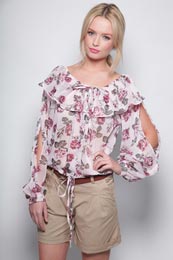 Unbranded Rach Rose Print Blouse