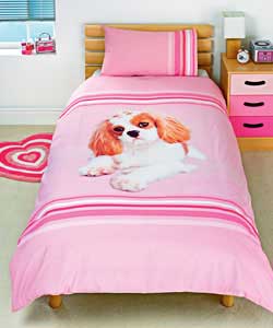 Set contains duvet cover and 1 pillowcase.50 cotton, 50 polyester.Machine washable.Suitable for tumb