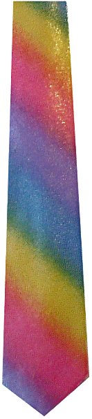 Rainbow Glitter Tie