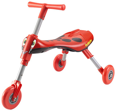 Unbranded Razor Scuttle Bug Folding Tricycle - Ladybird