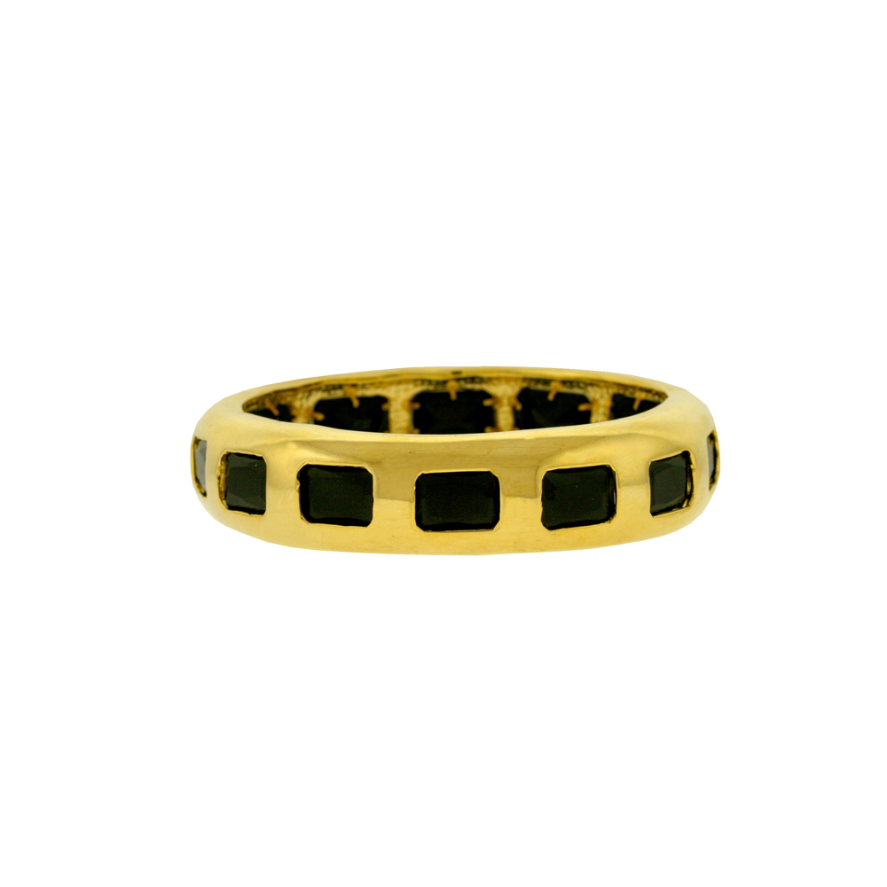 Unbranded Rectangle Stone Bangle - Black