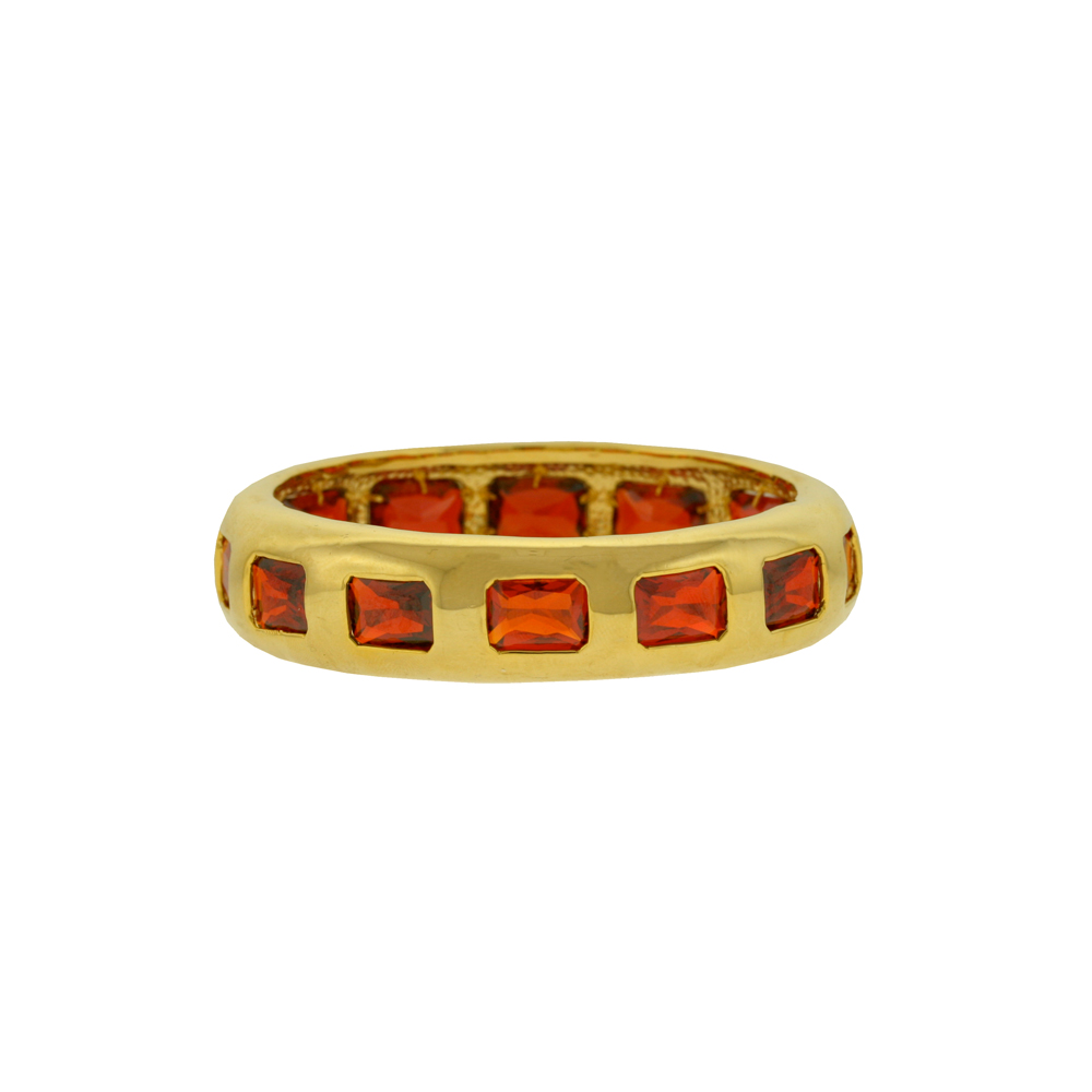 Unbranded Rectangle Stone Bangle - Orange