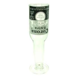 Unbranded Recycled Glass Goblet- Corona Bottle