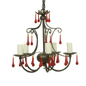 Red Bead Chandelier