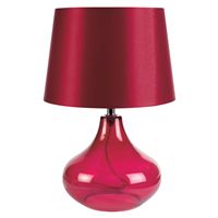 Red Glass Table Lamp