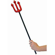 RED GLITTER TRIDENT 23``