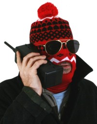 Unbranded Red Ski Mask with Bobble