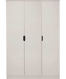 Unbranded Reese 3 Door Wardrobe - White