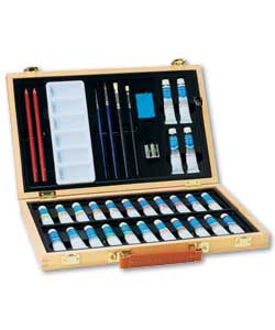 Set contains 26 x 12ml tubes of watercolour paint,