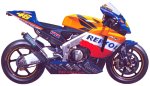 Repsol Honda RC211V Rossi- Tamiya