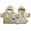 Unbranded Reversible Travel Jacket Teddy Fleece - Icy