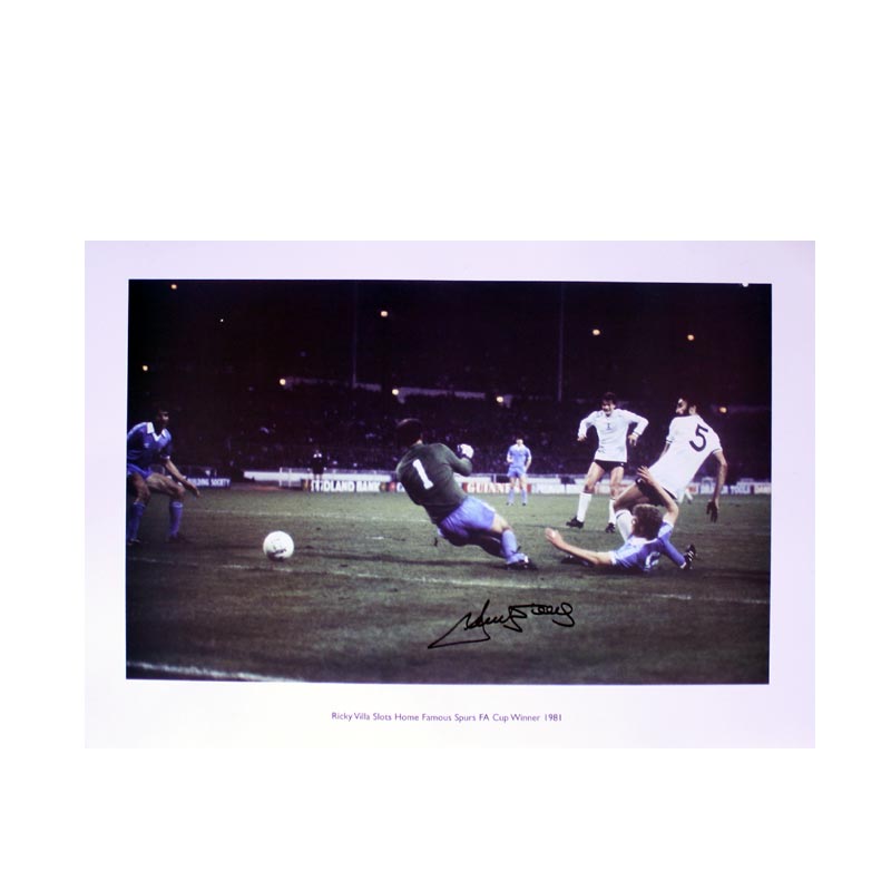 Unbranded Ricky Villa Signed Tottenham Hotspur Photo: FA Cup Goal Against Man City