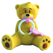 Rington (Pink) Figurine Bad Taste Bear