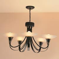 Ritz 5 Light Pendant Pewter Effect