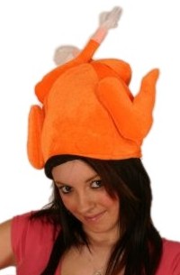 Unbranded Roast Turkey Plush Hat