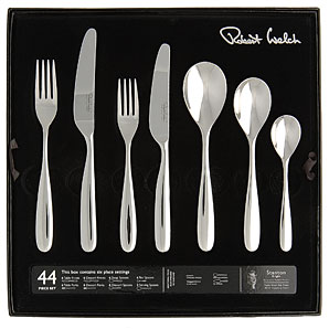 Unbranded Robert Welch Stanton Cutlery Set, Stainless Steel, 44-Piece