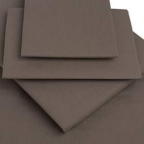 Rock Cotton Flat Sheet- Taupe- Super Kingsize