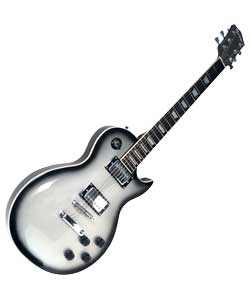 Unbranded Rockburn LP Electric Guitar Pack Silver Burst