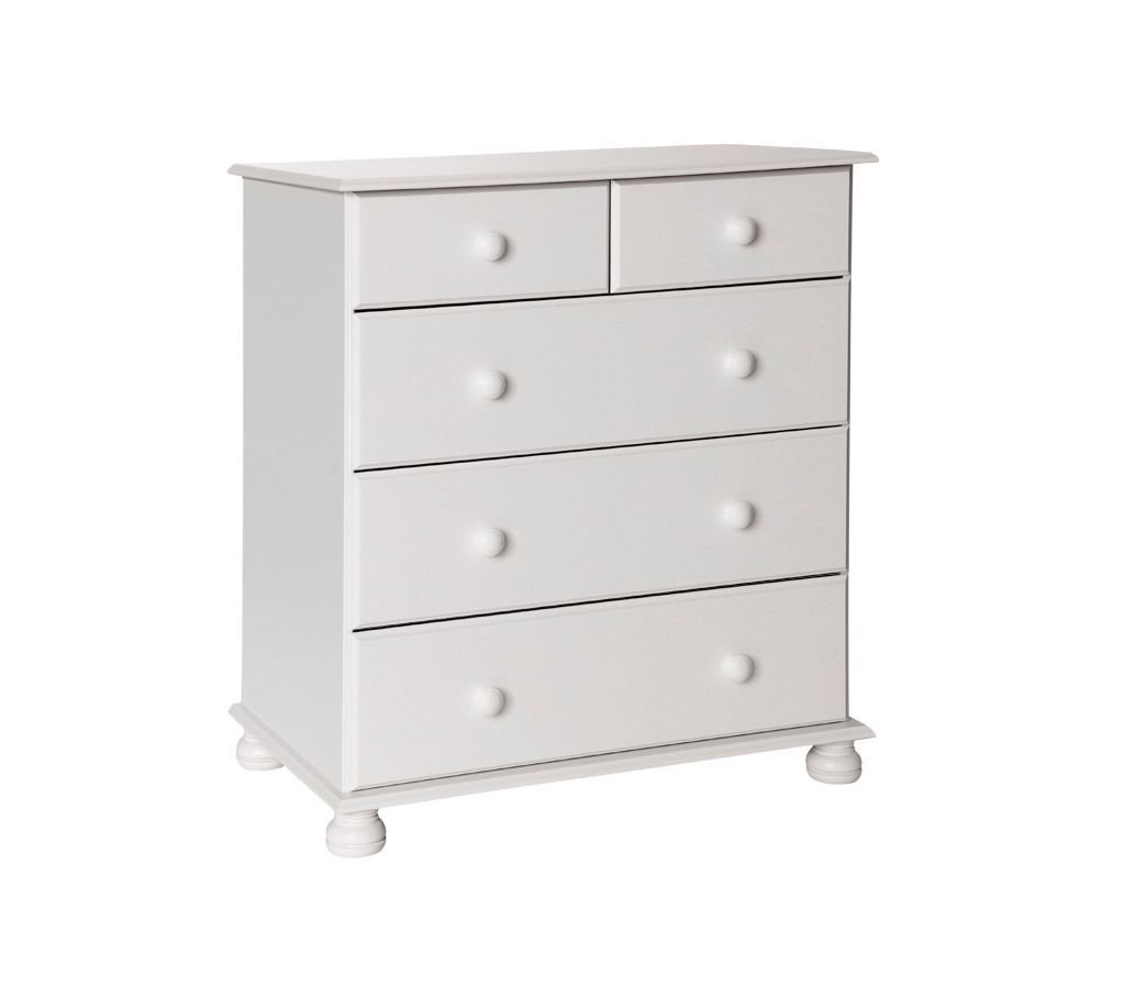 Unbranded room4 Copenhagen white 5 Deep Drawer Chest