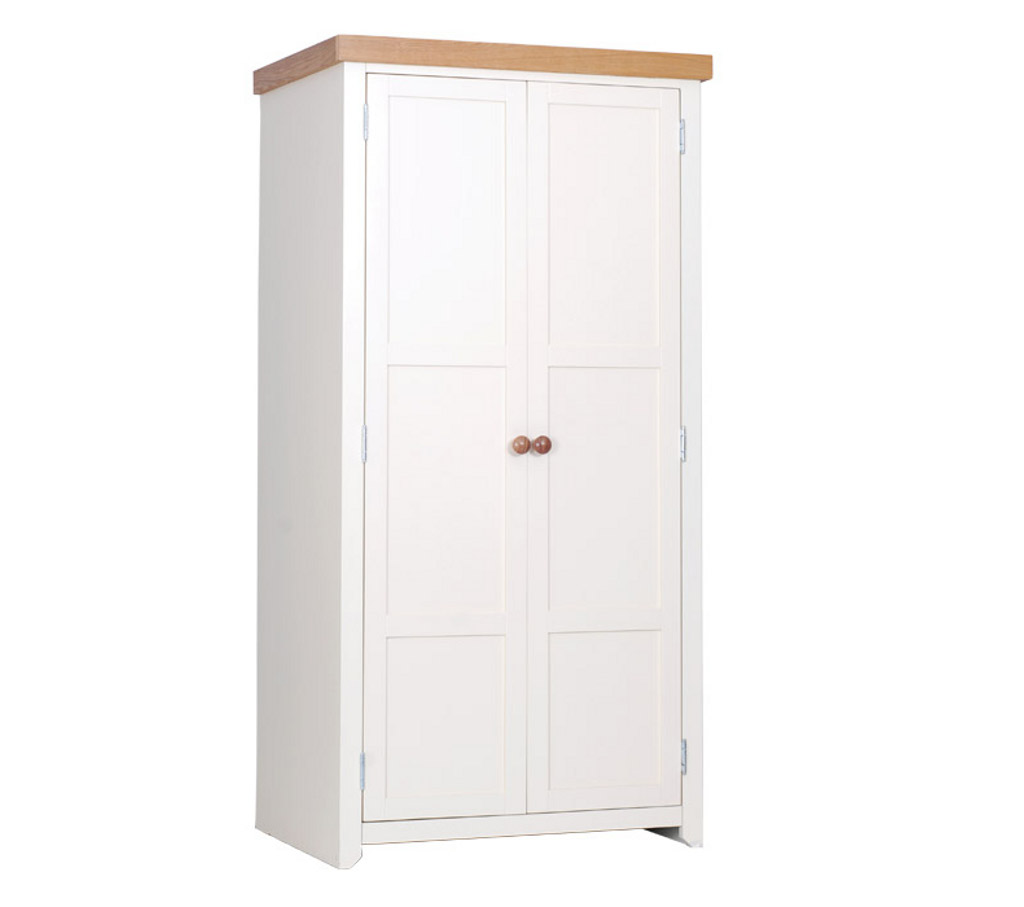 Unbranded room4 Jamestown cream 2 door wardrobe