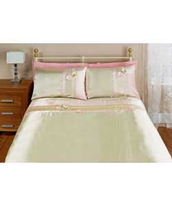 Roseanne Kingsize Duvet Cover Set - Cream