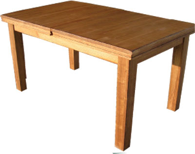 RUSTIC 5FT FLIP-TOP EXTENDING DINING TABLE.FLIP TOP EXTENSION PANEL IS 50cm 19.75