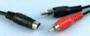 S-VHS plug to 2 phono plug lead