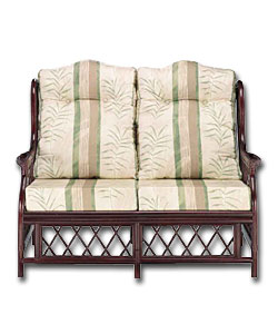 Safi Cane Sofa - Chocolate Brown Finish