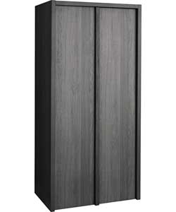 Unbranded San Diego 2 Door Wardrobe - Black Effect