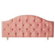 Unbranded Sandon Headboard, Coral Velour, Double