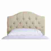 Unbranded Sandon Single Velour Headboard, Oyster