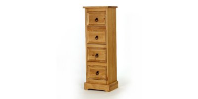 Santa Fe 4 Drawer Narrow Chest of Drawers