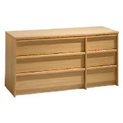 Unbranded Santona 3   3 drawer Chest, Oak effect