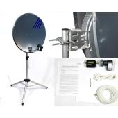 Satgear Portable 65cm Satellite Kit With Silver Tripod