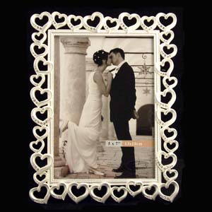 Unbranded Satin Finish Heart Photo Frame