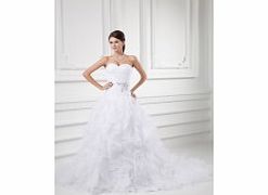 Unbranded Satin Sweetheart Neckline Dropped Pleated
