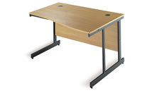 Unbranded Saturn Cantilever Leg Style Wave Desk (1228/R)