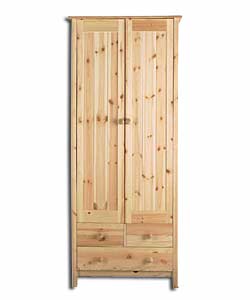 Scandinavia 2 Door Wardrobe with 1 plus 2 Drawers