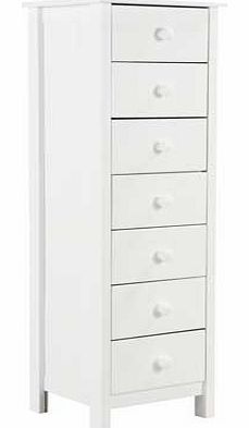 Unbranded Scandinavia 7 Drawer Chest - White