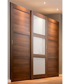 Unbranded Schreiber Sliding Wardrobe Package - Roma Walnut - 2 Door