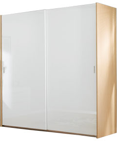 Unbranded Schreiber Sliding Wardrobe Package - Shaker Ivory - 2 Door