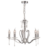 Unbranded SE2385 5CC - 5 Light Polished Chrome Hanging Light