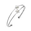 Unbranded Sea Gems Sterling Silver Double Cuff Daisy