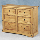 The Corona range of solid pine furniture offers excellent value for money. The Mexican influence in