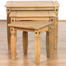 The Corona range of solid pine furniture offers excellent value for money. The Mexican influence in