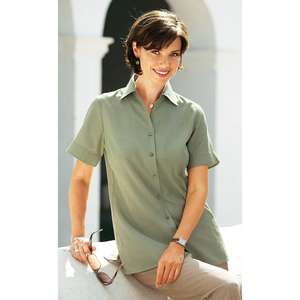 Unbranded Seersucker-effect Panelled Gingham Blouse by Charmance
