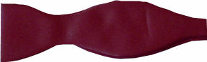 Self-Tie Plain Burgundy Bow Tie