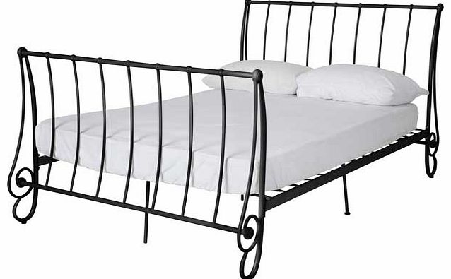 Unbranded Seraphina Scroll Kingsize Bed Frame - Black