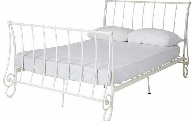 Unbranded Seraphina Scroll Kingsize Bed Frame - Ivory