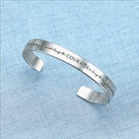 Unbranded Serenity Prayer Silver Cuff